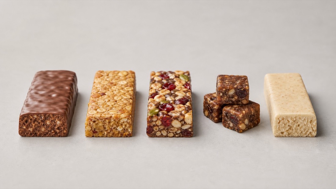 Farklı protein bar formatları